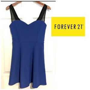 Forever 21 royal blue mini dress size Medium